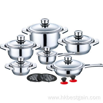 Best Quality 16 Pieces Wide Edge Cookware Set